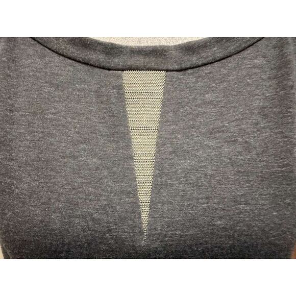 Brunello Cucinelli Monili Bead Cotton Stretch T-Shirt Dress Gray Made In Italy - Picture 12 of 13